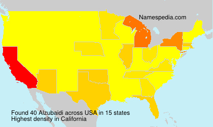 Surname Alzubaidi in USA Surname Alzubaidi in USA