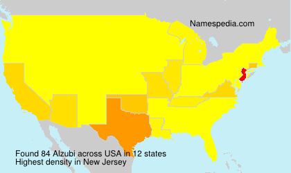 Surname Alzubi in USA Surname Alzubi in USA