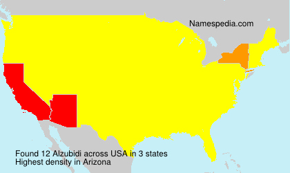 Surname Alzubidi in USA Surname Alzubidi in USA