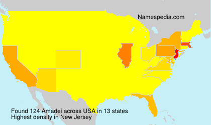 Surname Amadei in USA