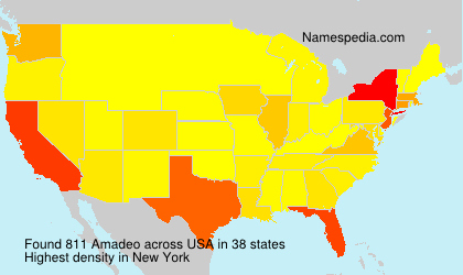 Surname Amadeo in USA