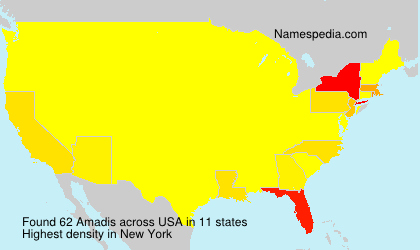 Surname Amadis in USA
