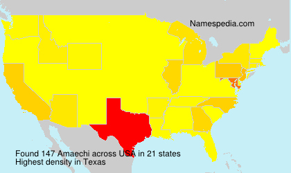 Surname Amaechi in USA