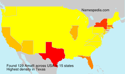 Surname Amalfi in USA Surname Amalfi in USA