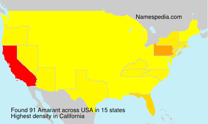 Surname Amarant in USA Surname Amarant in USA