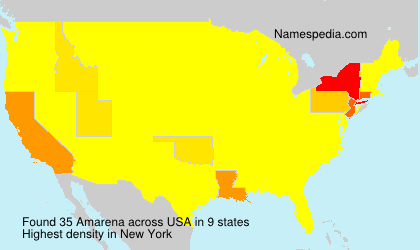 Surname Amarena in USA Surname Amarena in USA