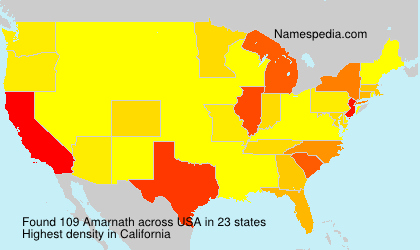 Surname Amarnath in USA Surname Amarnath in USA