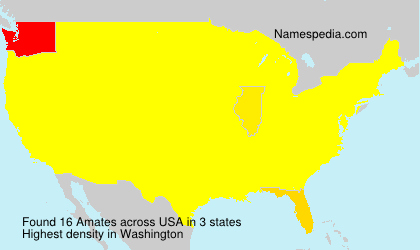 Surname Amates in USA Surname Amates in USA