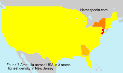 Surname Amatulla in USA Surname Amatulla in USA