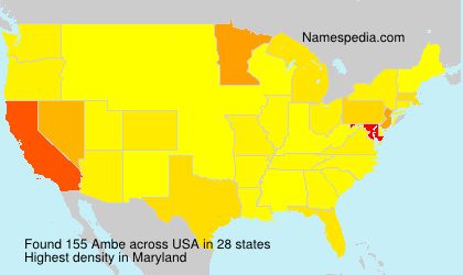 Surname Ambe in USA Surname Ambe in USA