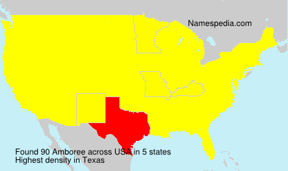 Surname Amboree in USA Surname Amboree in USA