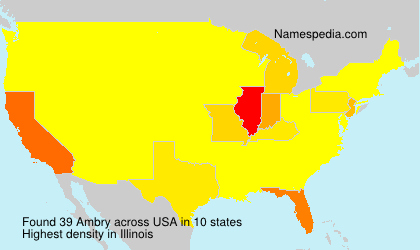 Surname Ambry in USA