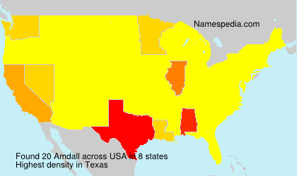 Surname Amdall in USA Surname Amdall in USA