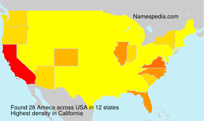 Surname Ameca in USA Surname Ameca in USA