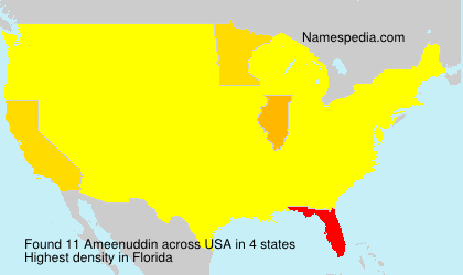 Surname Ameenuddin in USA Surname Ameenuddin in USA
