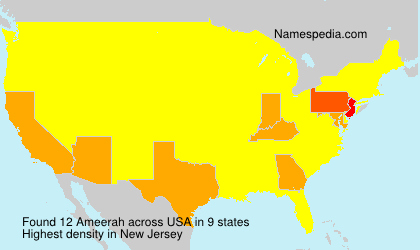 Surname Ameerah in USA Surname Ameerah in USA