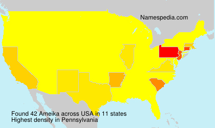 Surname Ameika in USA Surname Ameika in USA