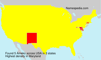 Surname Ameko in USA Surname Ameko in USA