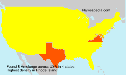 Surname Amelunge in USA Surname Amelunge in USA