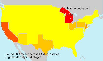 Surname Ameser in USA Surname Ameser in USA