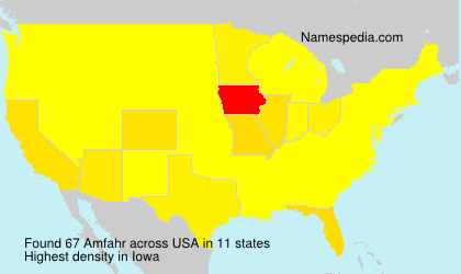 Surname Amfahr in USA Surname Amfahr in USA