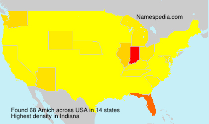 Surname Amich in USA Surname Amich in USA