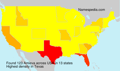 Surname Amieva in USA Surname Amieva in USA