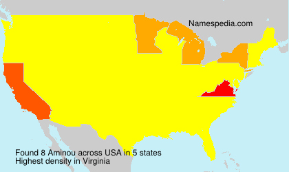 Surname Aminou in USA Surname Aminou in USA