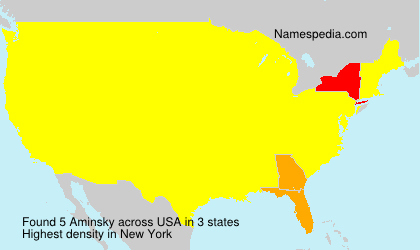 Surname Aminsky in USA Surname Aminsky in USA