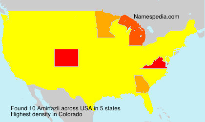 Surname Amirfazli in USA Surname Amirfazli in USA