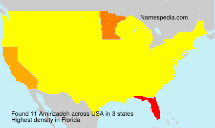 Surname Amirizadeh in USA Surname Amirizadeh in USA