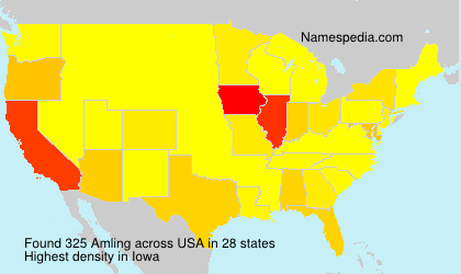 Surname Amling in USA Surname Amling in USA