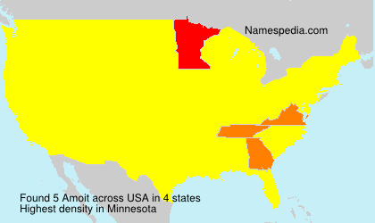 Surname Amoit in USA