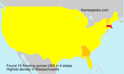 Surname Amoling in USA Surname Amoling in USA