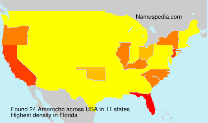 Surname Amorocho in USA Surname Amorocho in USA