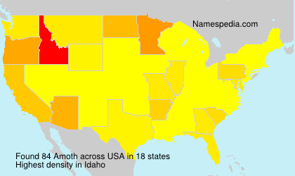 Surname Amoth in USA Surname Amoth in USA
