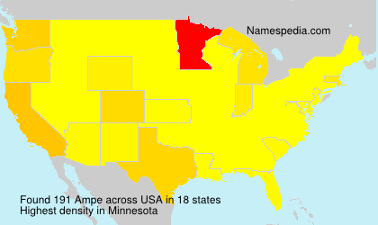 Surname Ampe in USA Surname Ampe in USA