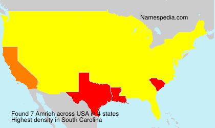 Surname Amrieh in USA Surname Amrieh in USA