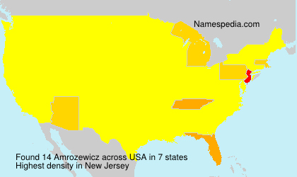 Surname Amrozewicz in USA Surname Amrozewicz in USA