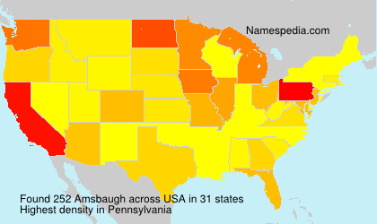 Surname Amsbaugh in USA Surname Amsbaugh in USA