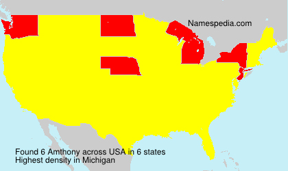 Surname Amthony in USA Surname Amthony in USA