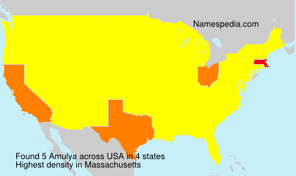 Surname Amulya in USA Surname Amulya in USA