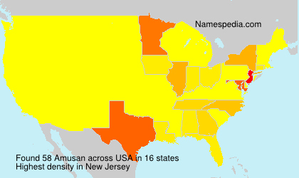 Surname Amusan in USA Surname Amusan in USA