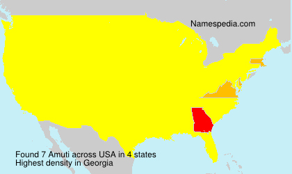 Surname Amuti in USA Surname Amuti in USA