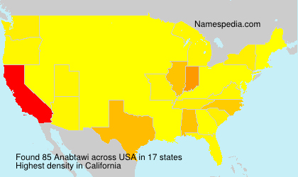 Surname Anabtawi in USA Surname Anabtawi in USA