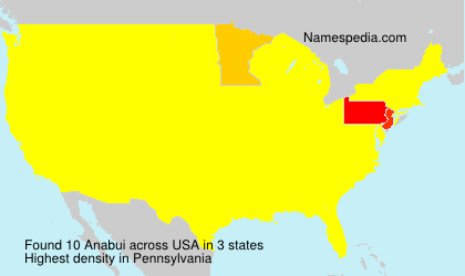 Surname Anabui in USA Surname Anabui in USA