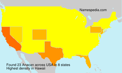 Surname Anacan in USA Surname Anacan in USA
