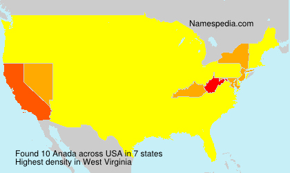 Surname Anada in USA Surname Anada in USA
