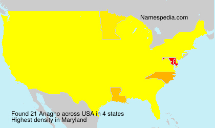 Surname Anagho in USA Surname Anagho in USA
