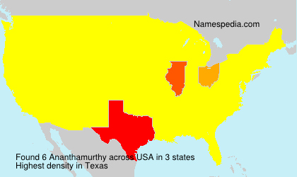 Surname Ananthamurthy in USA Surname Ananthamurthy in USA